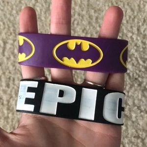 *BUNDLE* (2) Rubber bracelet